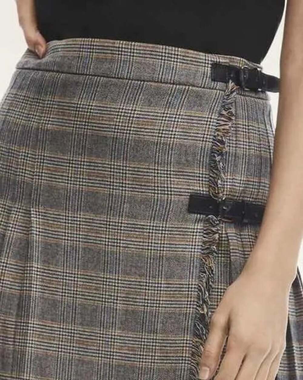 NWT Brooks Brothers Wool Pleated Plaid Kilt Skirt Navy US 10 Academia Ivy League